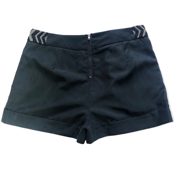 Guess Black Beaded High Rise Shorts Size 26 - Picture 3 of 5